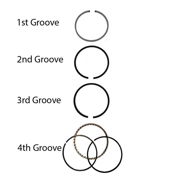 Aftermarket 4 Cylinder Piston Ring Set ENO20-0012 - main